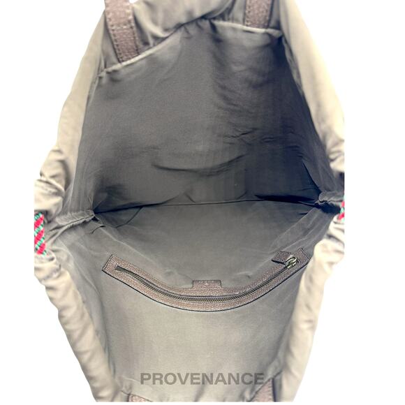🔴 Gucci Neo Vintage Drawstring Tote Backpack - GG Canvas - Picture 9 of 12